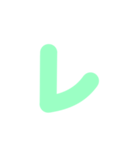 2/2カタカナ1文字（緑）アレンジ用（個別スタンプ：4）