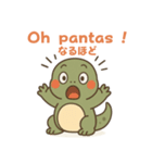 コモドドラゴンのインドネシア語日本語挨拶（個別スタンプ：32）