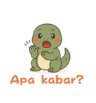 コモドドラゴンのインドネシア語挨拶（個別スタンプ：12）