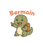 コモドドラゴンのインドネシア語挨拶（個別スタンプ：22）
