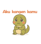 コモドドラゴンのインドネシア語挨拶（個別スタンプ：28）