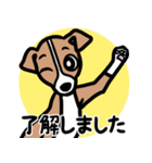 【レッド】1年中使える♡パピーイタグレ（個別スタンプ：10）