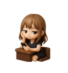 フィギュア風（ちびキャラ）_セリフなし（個別スタンプ：7）