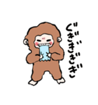 もふもふおさる2（個別スタンプ：16）
