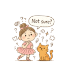 ゆるバレリーナとねこの毎日スタンプ⑥（個別スタンプ：23）