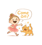 ゆるバレリーナとねこの毎日スタンプ⑥（個別スタンプ：25）