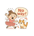 ゆるバレリーナとねこの毎日スタンプ⑥（個別スタンプ：26）