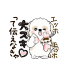 動くシーズー犬2025『頑張って伝えて！』12（個別スタンプ：12）