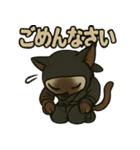 忍ネコのごあいさつスタンプ（個別スタンプ：7）