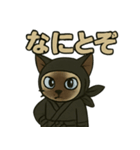 忍ネコのごあいさつスタンプ（個別スタンプ：16）