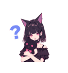 ねこ耳女子は気分しだい。（個別スタンプ：16）