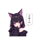 ねこ耳女子は気分しだい。（個別スタンプ：21）