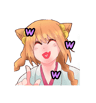 きつねのみこちゃん2（個別スタンプ：3）