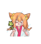 きつねのみこちゃん2（個別スタンプ：7）