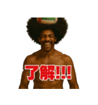 アフロ×バレーボール！3Dリアル（個別スタンプ：2）