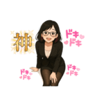恥ずかしがり屋な綾乃さん（個別スタンプ：8）