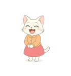 毎日使える♪OLねこの表情スタンプ（個別スタンプ：2）