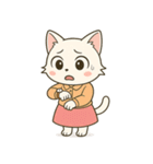 毎日使える♪OLねこの表情スタンプ（個別スタンプ：5）