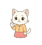 毎日使える♪OLねこの表情スタンプ（個別スタンプ：6）