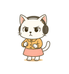 毎日使える♪OLねこの表情スタンプ（個別スタンプ：15）