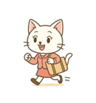 毎日使える♪OLねこの表情スタンプ（個別スタンプ：16）