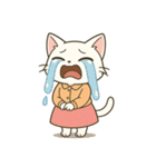 毎日使える♪OLねこの表情スタンプ（個別スタンプ：19）
