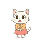 毎日使える♪OLねこの表情スタンプ（個別スタンプ：21）