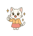 毎日使える♪OLねこの表情スタンプ（個別スタンプ：22）