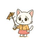 毎日使える♪OLねこの表情スタンプ（個別スタンプ：24）