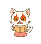 毎日使える♪OLねこの表情スタンプ（個別スタンプ：25）