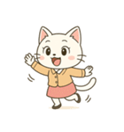 毎日使える♪OLねこの表情スタンプ（個別スタンプ：32）