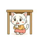 毎日使える♪OLねこの表情スタンプ（個別スタンプ：33）