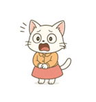 毎日使える♪OLねこの表情スタンプ（個別スタンプ：35）