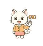 毎日使える♪OLねこの表情スタンプ（個別スタンプ：37）