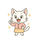 毎日使える♪OLねこの表情スタンプ（個別スタンプ：40）