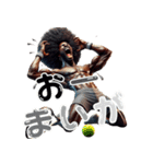 アフロ×テニス（庭球）！3Dリアル（個別スタンプ：10）