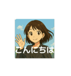 動くマリっぺのスタンプ（個別スタンプ：2）