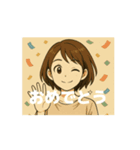 動くマリっぺのスタンプ（個別スタンプ：6）