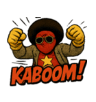 "Afroman : Groooove is justice！"（個別スタンプ：16）