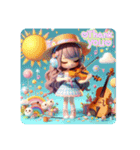 #風に乗って（個別スタンプ：2）