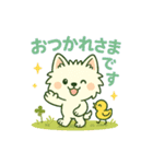 しろいぬ 丁寧な言葉（個別スタンプ：2）