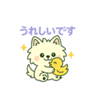 しろいぬ 丁寧な言葉（個別スタンプ：21）