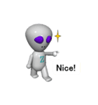 Alien Z wish peace（個別スタンプ：4）