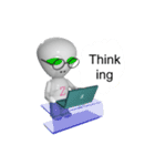 Alien Z wish peace（個別スタンプ：13）