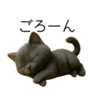 可愛い黒猫の日常スタンプ！3Dリアル（個別スタンプ：37）
