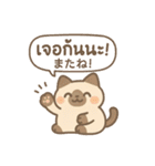 シャム猫のゆるかわタイ語スタンプ（個別スタンプ：9）