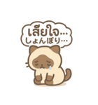 シャム猫のゆるかわタイ語スタンプ（個別スタンプ：15）