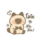シャム猫のゆるかわタイ語スタンプ（個別スタンプ：16）