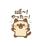シャム猫のゆるかわタイ語スタンプ（個別スタンプ：19）