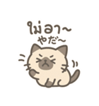 シャム猫のゆるかわタイ語スタンプ（個別スタンプ：32）
